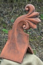 Fan Tail decorative roof finial 90° angled ridge tile frost proof stone 46cm H