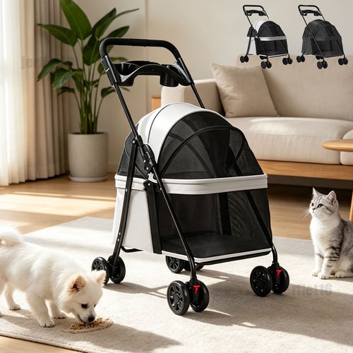 Wheels pet stroller - wheels, foldable