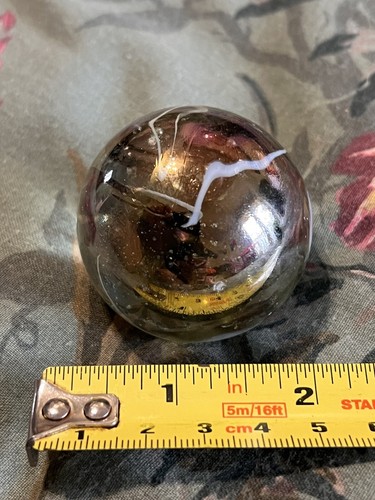 Large iridescent glass swirl - iridescent,