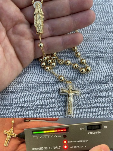 Moissanite rosary beads - moissanite,