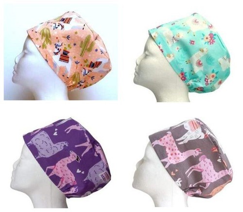 Llama alpaca scrub cap - llama,