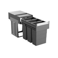 Hailo waste collector 366692 terzett garbage separation installation garbage can trash can 3x8