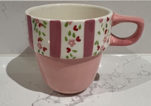 Stackable hand painted mug - m&s,
