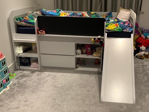 Mid sleeper bed - sleeper, slide