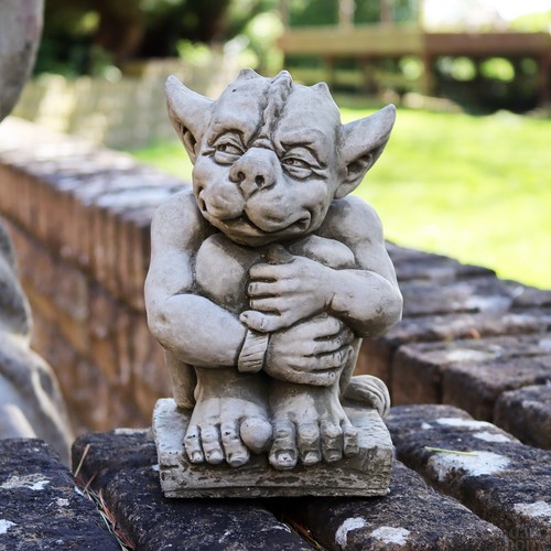 Stone gargoyle sculpture - gargoyle,