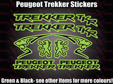 PEUGEOT TREKKER CUSTOM Decals/Stickers GREEN & BLACK TKR BUXY SPEEDFIGHT