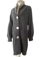 N.PEAL Charcoal 100% CASHMERE