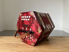 Scholer Concertina GDR Accordion Hand Harmonica Vintage Excellent