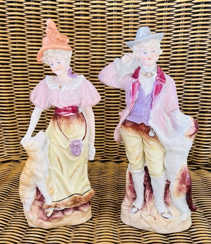 Pair staffordshire figures - staffordshire,
