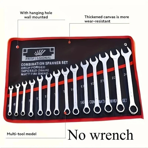 Pocket tool roll organizer - 14,