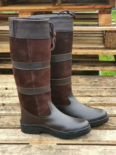 Leather country boots - leather,