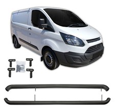 Side Bars Steps Running Boards For Ford Transit Custom 2013-up Black