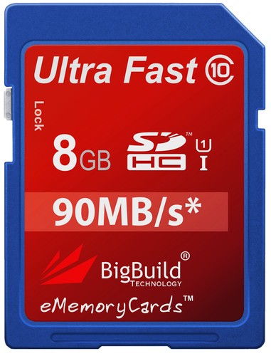 8gb memory card sdhc - sd, for
