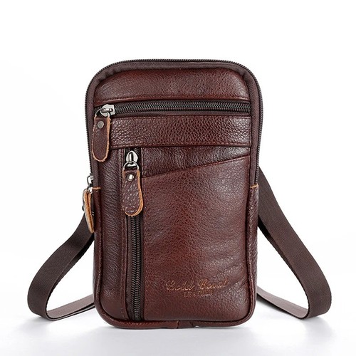 Men genuine leather phone - genuine,