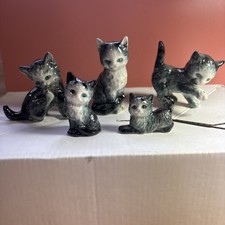 Goebel Vintage Lot Of Five Miniature Cat Figurine