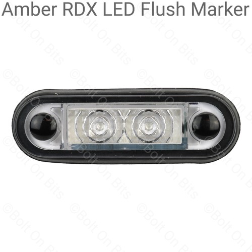 Rdx led flush amber - led, 12v