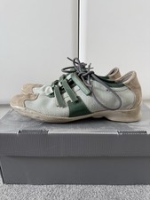 Prada Womens Sneaker Americas Cup Silver green Lace Up Shoes SIZE 38/5
