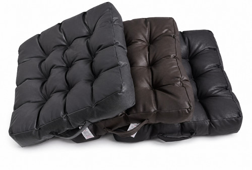 Booster cushion faux leather - faux,