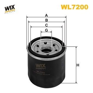 Oil filter wix filters - oil, wl7200