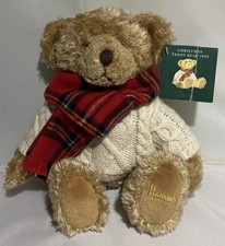 Harrods Christmas Teddy Bear 2002 Giles Teddy Bear 30cm Plush/ Soft Toy With Tag
