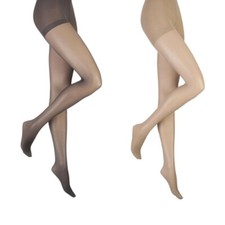 Firm Support Tights Factor 10 Women 20 D Sheer Firm Compression Reinforced Body