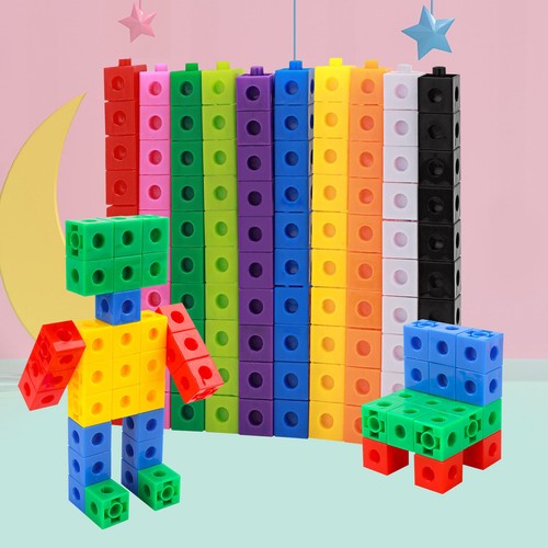 100 maths link cubes - maths,
