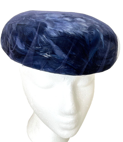 Mcm 1950 feather pillbox hat - mcm,