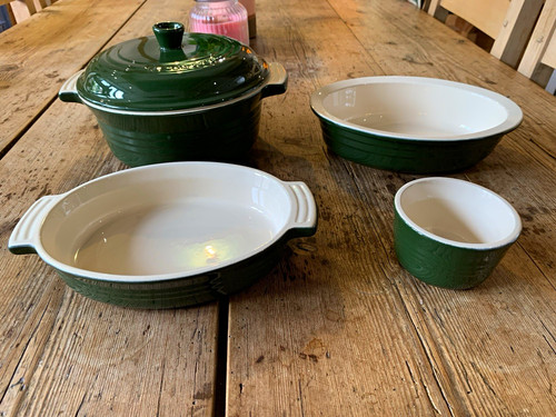 Creuset green stoneware - le,