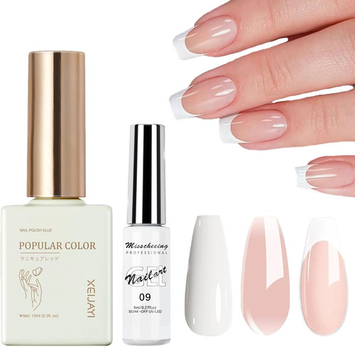 French manicure kit - french, nude