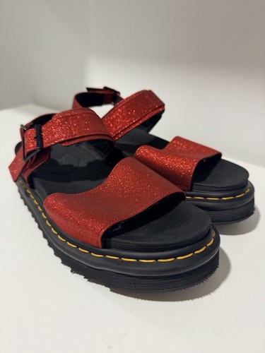 Martens voss red glitter - red,