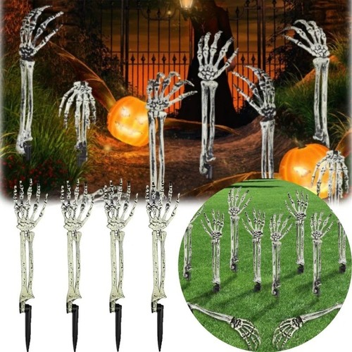 Halloween skeleton arms - halloween, stakes