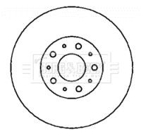 Borg beck bbd4346 brake - &,