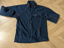 Berghaus Fleece Jacket Full Zip Pockets Blue Mens Size Large  VG Con