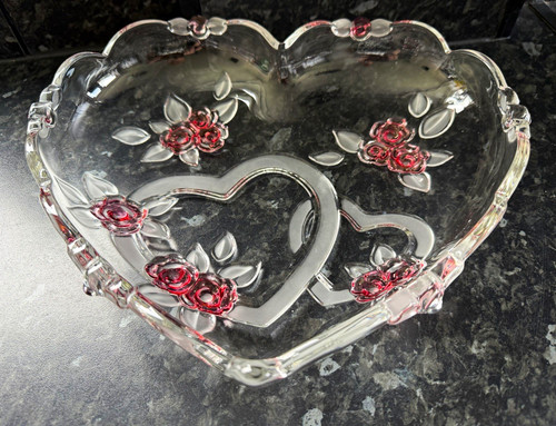 Walther glass heart shaped - glass,