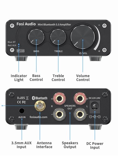 Fosi audio bt10a bluetooth 0 - audio, 5.0