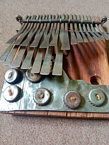 Wood metal zimbabwean mbira - &,