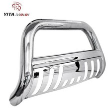 3" Chrome Steel Bull Bar Push Bumper Grille Guard for 2005-2015 Toyota Tacoma