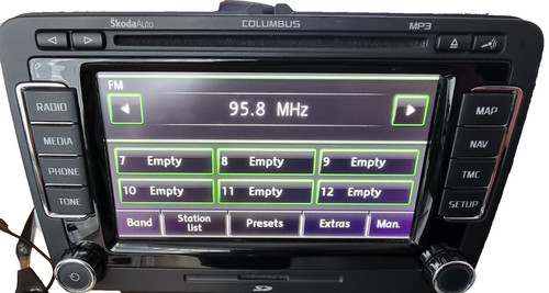 Skoda columbus radio head - skoda, unit