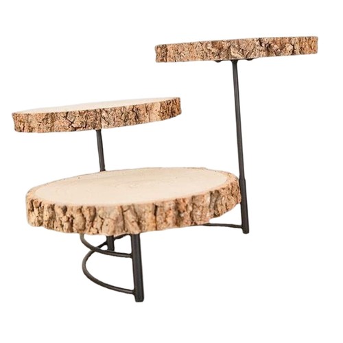 Wooden cake stand tier - stand, 3
