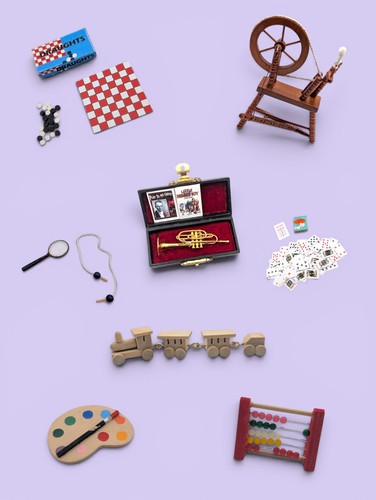 Vintage dolls house toys - vintage,
