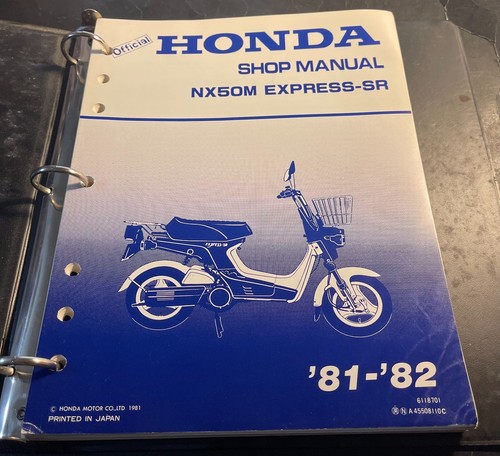 Original 1981 1982 honda nx50m - original,