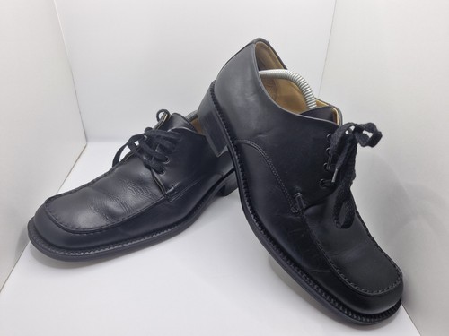 Mens black leather bally - black,