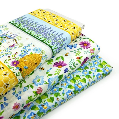 Buzzy bee floral - floral,, bees