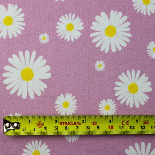 Daisy spandex fabric lilac - daisy,