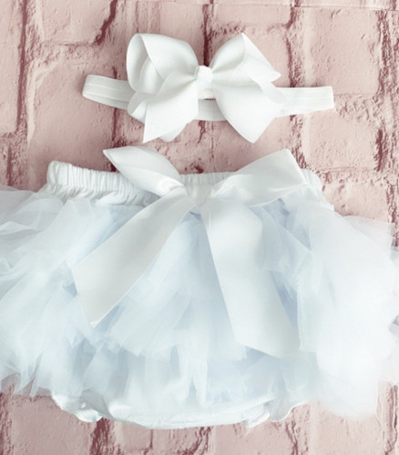 White frilly both sides tutu - white,