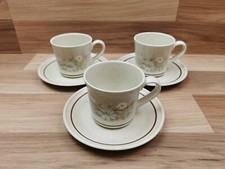 3 x Royal Doulton Lambethware Florinda LS1042 Cups and Saucers