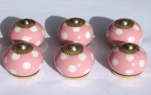 Vintage ceramic glass knobs - ceramic,