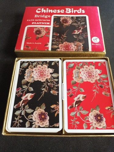 Vintage piatnik chinese birds - vintage,