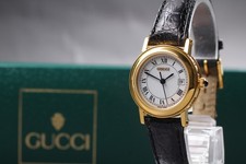 [N MINT /Case]  Vintage Gucci 7200L 26mm White Roman Dial Quartz Women's Watch