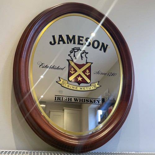 Jameson irish whiskey mirror - whiskey,